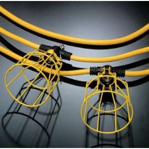  50 12/3 STW Portable Outdoor Light String Yellow
