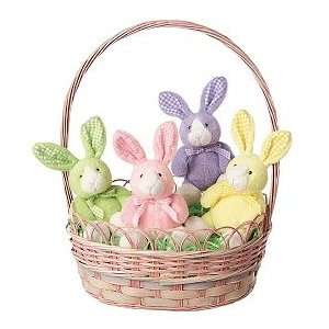  Bonny Bunny 4 inch Plush Easter Bunnies   Set of 4 Toys 