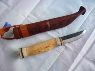77 mm Handmade Scandinavia Camping Bushcraft Knife FULL TANG  REINDEER 