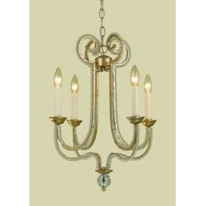 Candice Olson 4 Light Camerson Chandelier Gold/Glass
