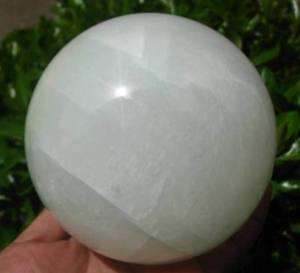 9LB glow in the dark white Calcite ball healing  
