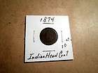 indian head cent 1874 about good  $