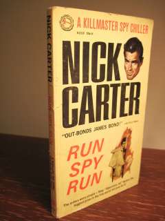   Edition RUN SPY RUN Nick Carter KILLMASTER Rare SPY Classic FIRST BOOK