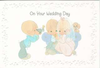 Vtg Greeting Card Wedding Precious Moments Hallmark  