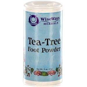  WiseWays Herbals Tea Tree Foot Powder 3 oz. Health 