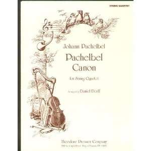 Pachelbel, Johann   Canon For String Quartet Arranged by Daniel Dorff 