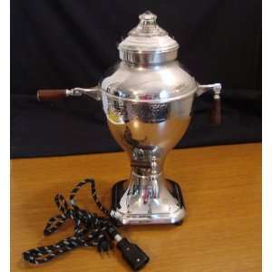  Vintage Chrome Electric Coffee Urn   from 1940s or earlier 