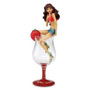  Super Sweet   Strawberry Daiquiri Hiccup Girl Glass By H2Z 