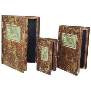  Pinnacle Strategies 3 Piece Old Fashioned Book Decor Set 