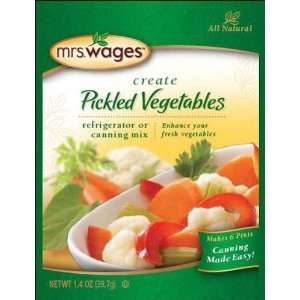 Mrs. Wages Pickled Vegetables Refrigerator or Canning Mix   12 Pack 