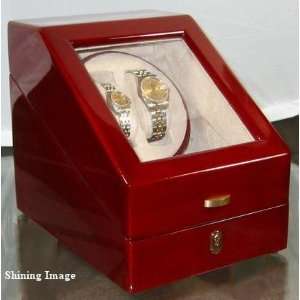    Double Automatic Wood Watch Winder 3 storages