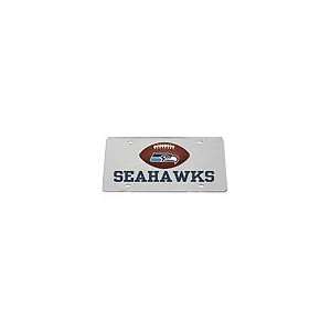  NFL Seattle Seahawks Car Tag Mirrored
