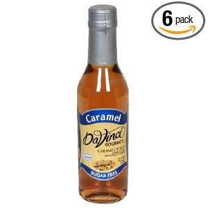 DaVinci Gourmet Caramel Syrup, Sugar Free, 12.7 Ounce Bottles (Pack of 