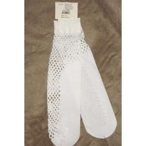   Ladies Summer Collection 100% Nylon White Fishnet Stockings Size 9 11