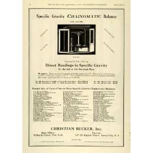   Chainomatic Balance Scale Plummet   Original Print Ad
