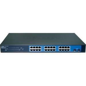   RACK 10/100/1000 SMT VLAN STK SW. 24 x 10/100/1000Base T Electronics