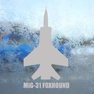  MiG 31 FOXHOUND Gray Decal Military Soldier Car Gray 