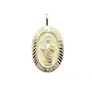  St. Jude Thaddeus Charm 14k Gold 23mm Jewelry