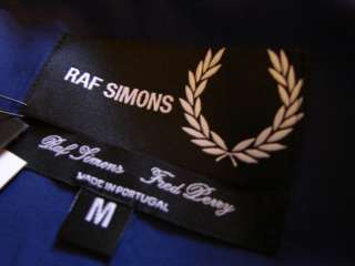 Raf Simons X Fred Perry S/S 11 Sapphire/Navy ShortSleeve ButtonUp 