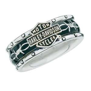    Sterling Silver Harley Davidson Ladies Rumble & Roll Ring Jewelry