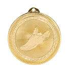 Gold Track Medal with FREE Ribbon Low Shipping #XM18