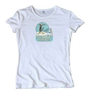 Womens Steamboat Springs Colorado Vintage Decal T Shirt  