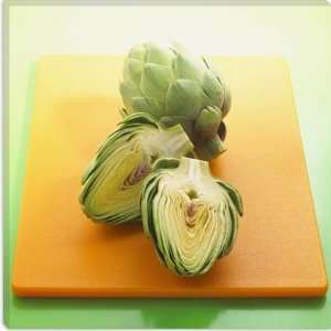  Sliced Artichokes on a Board Photographic Canvas Giclee 