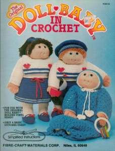 Crochet Soft Sculptured Doll & Clothes Pattern for Doll Heads Your 