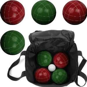  Full Size Premium Bocce Set with Easy Carry Nylon Bag 