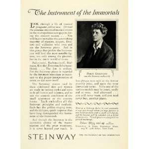  1925 Ad Pianist Percy  Steinway Musical Instruments 