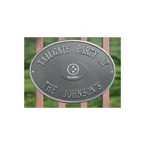  Personalized STEELERS Oval Name Plaque