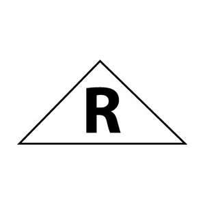 TBSR   Truss Building Sign, Roof, 6 X 12 Triangle, .080 Reflective 