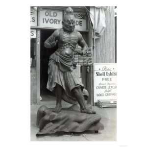 Temple Guard Statue at Pacific Curio Shop, Wharf   San Francisco, CA 
