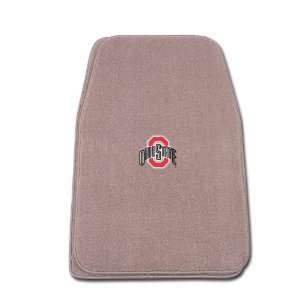   Fit Front Two Piece Floormat with NCAA Ohio State Logo Automotive