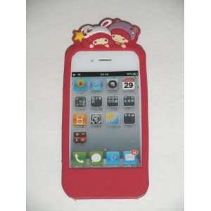  Little Twin Star Rose Protective Silicone Gel Case Cover 