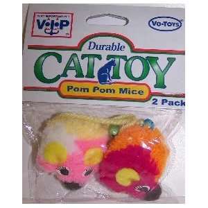  Vo Toys Pom Pom Mice 2 pack Cat Toy