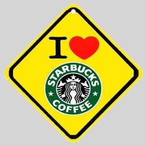  I Love Starbucks Coffee Logo Car Window Sign Everything 