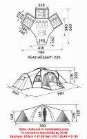 Oberon 26 X 22 x 7 ~ 9 15 Person X Large Camping Tent Villa w 