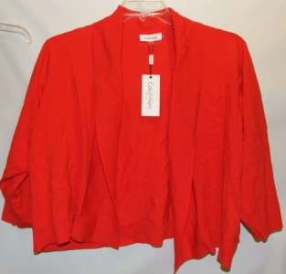 Calvin Klein Red Shrug Sweater Womens Plus Size 2X  