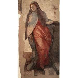   , painting name Annunciation detail 2, by Pontormo