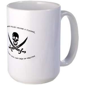  Teaching Pirate Teacher Large Mug by  Everything 
