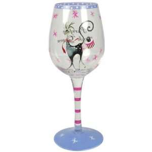  Purrfect Style Queen Cat Wine Glass by Westland Giftware 