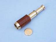 Brass and Wood Telescope Spyglass 6 Nautical Gift  