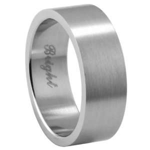  Plain Stainless Steel Wedding Ring   6mm engravable   Size 