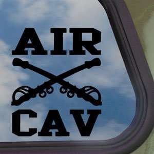  AIR CAV Army Cavalry Sabers Black Decal Window Sticker 