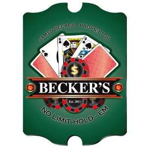   Poker, Cards   Man Cave, Tavern, Bar, Lounge Pub Sign