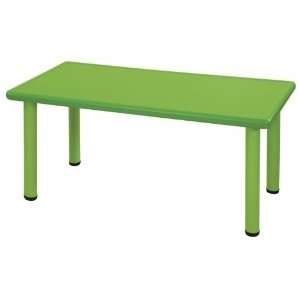  Rectangular Plastic Table Leg Height 18, Color Green 