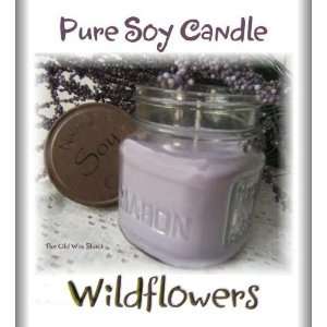 Wildflowers   Soy Candle   8 Oz. Mason Jar