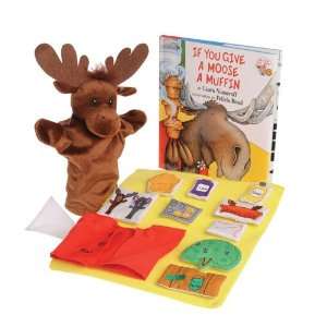   You Give A Moose A Muffin Puppet, Props and Book Set Toys & Games
