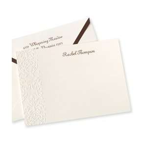  Personalized Stationery   Damask Embossed Card Office 